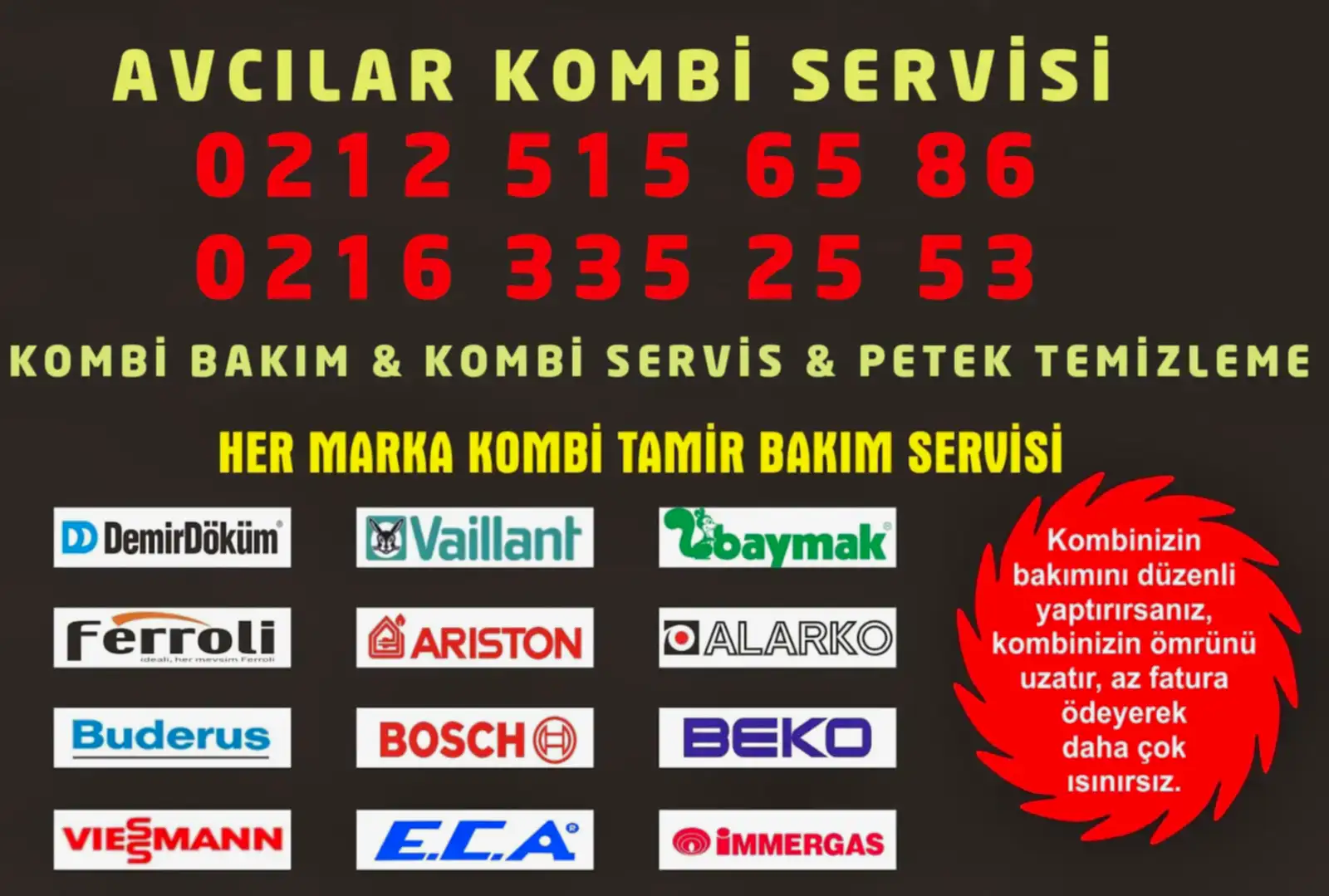 Avcılar Kombi Servisi